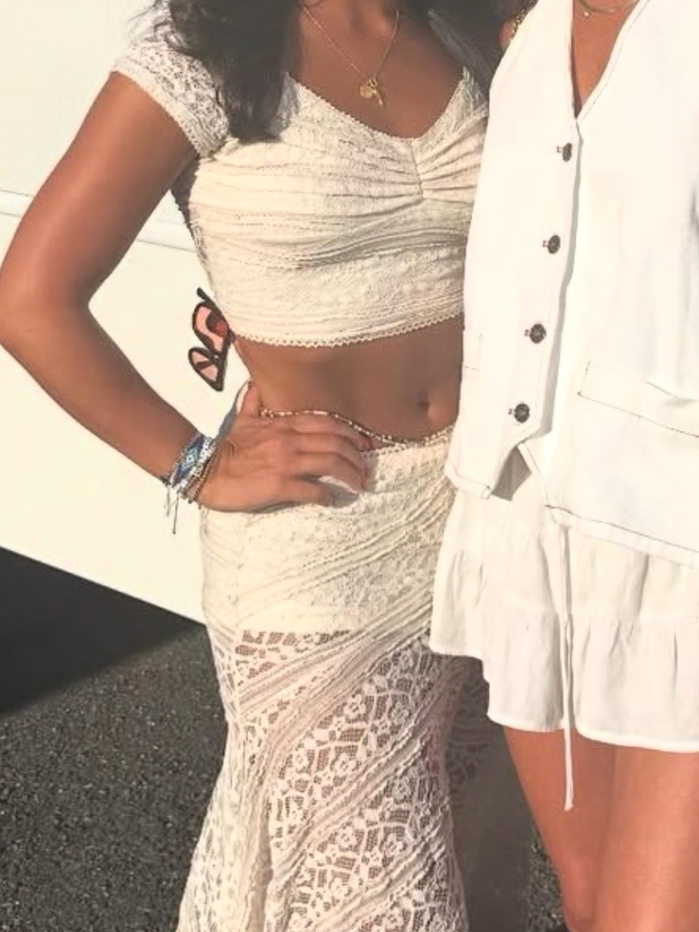 Lace Free People set
